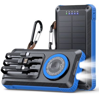 Morpela Premium Solar Power Bank, 20000mAh,22.5W 3 IN 1 Magnetic Wireless Charging, with LED