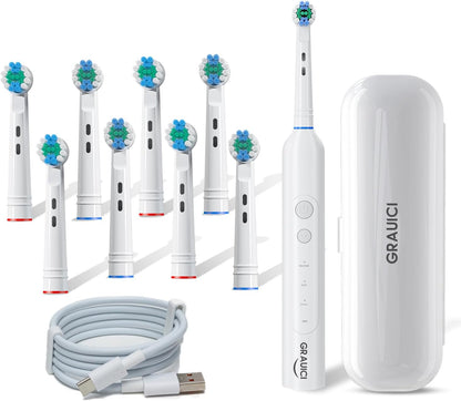 Deep Clean Rechargeable Electric Powered Toothbrush,