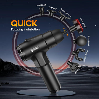 Massage Gun with Heat Deep Tissue Back Massager for Pain Relief,