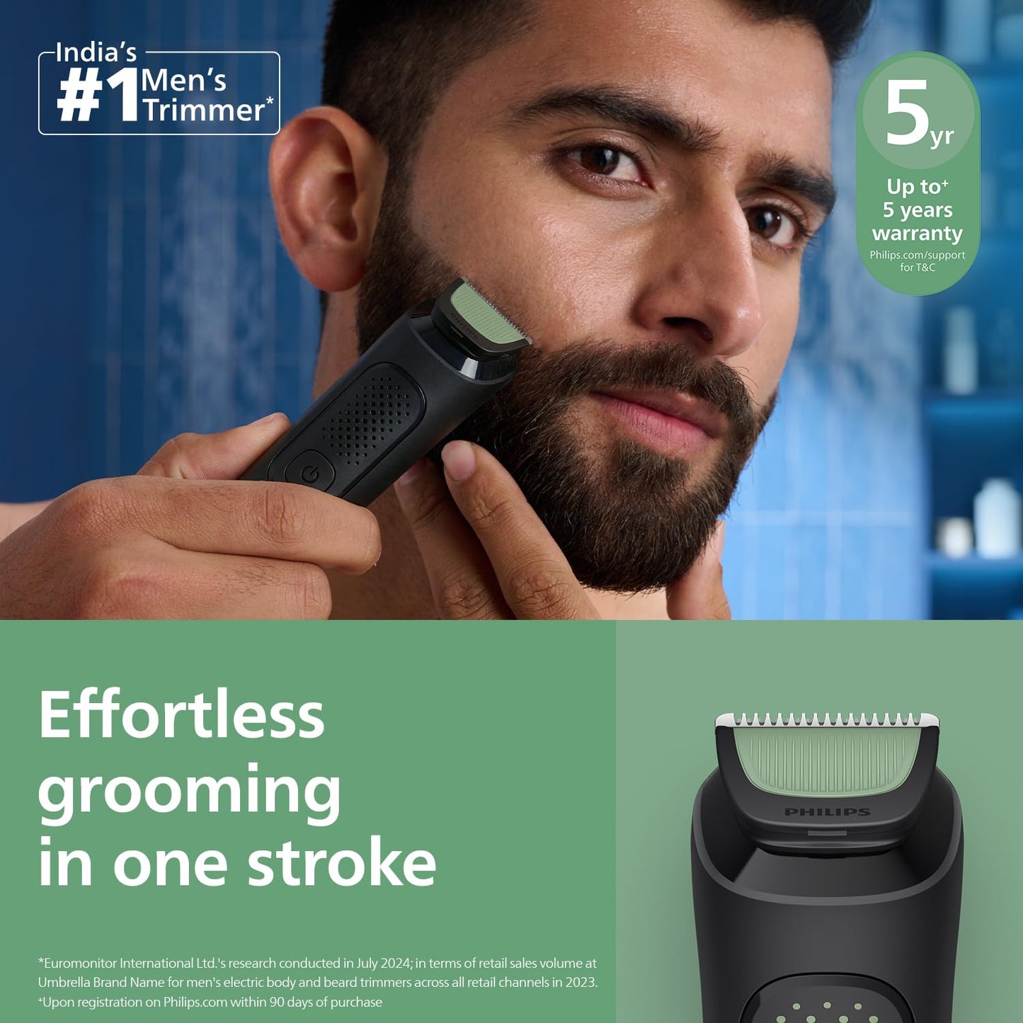 Premium All-in-One Men's Trimmer – Face, Hair & Body Grooming Kit