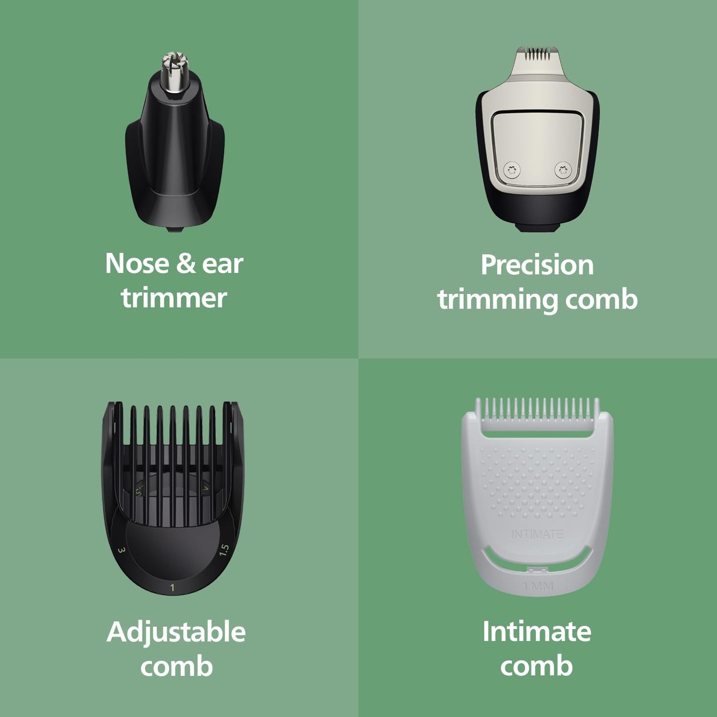 Premium All-in-One Men's Trimmer – Face, Hair & Body Grooming Kit