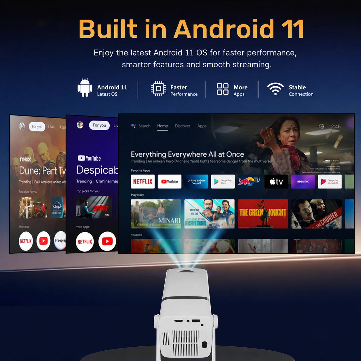 Morpela S40 Ultra HD 4K Smart Projector |